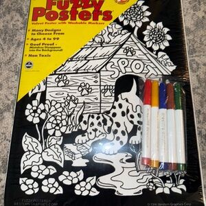 Velvet Art Kit with Washable Markers vintage